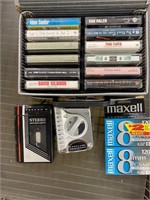 Hand held cassette radio players with cassettes