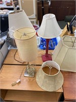 Table lamps and shades