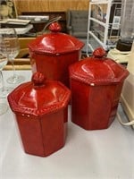 Red canister set