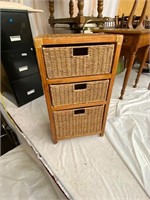 Basket drawer cabinet