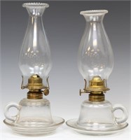 Pair Finger Lamps