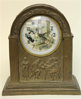 Gilt Metal Novelty Clock