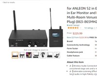 for ANLEON S2 in Ear Stage Wireless Monitor System