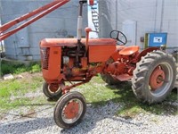 1953 Case VAC tractor with eagle hitch and brand