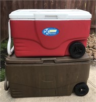 Rolling Coleman Coolers