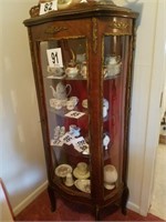 Vintage Curio with Glass Shelves (LR)