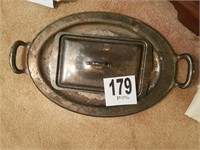 Silver Plate Tray & Top (LR)