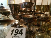 Silver Plate Champagne Coupes (LR)
