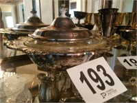 Silver Plate Covered Casserole (LR)