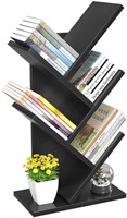 Tree Bookshelf, 4-Tier Book Storage Organizer