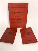 3 Russian ID Booklets