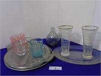 Platter, Glasses and Sherbert bowls.