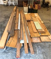 Pile of Lumber in Garage