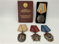 Russian Medal Grouping with ID Booklet