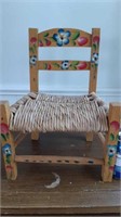 Hand painted decorative child's chair