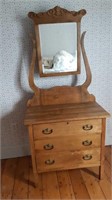 Vintage hardwood vanity