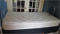Orthopedic pillow top twin bed complete with