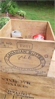 Canadian butter box and contents