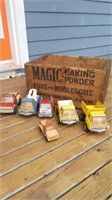 Magic powder baking box and tonka's and Marx lot