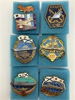 6 Russian Air Force and Naval Badges