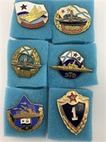 6 Russian Naval Badges