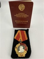 Russian Order of Lenin with ID Booklet