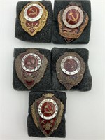5 Russian Army Proficiency Badges