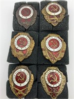 6 Russian Army Proficiency Badges
