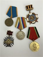 5 Russian Medals