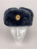 Russian Army Grey Furlined Ushanka