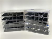 10 Hard Plastic Display Cases