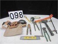 Tool belt & hand tools