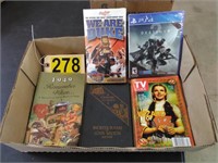 PS 4 Game, Books, TV Guide