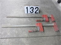 Pair of 24" Bessey wood bar clamps