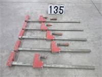 5 24" Bessey wood bar clamps