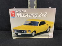 Vintage AMT '69 Ford Mustang 2+2 Model, Sealed