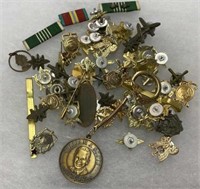 Lot of Vintage, Some Military, Collectible Pins