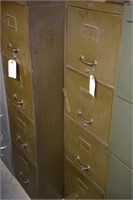 2- 4 Drawer File Cabinets: 15in W x 27in D x 52in