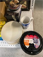 IKEA plates, drip Bowles & large mug