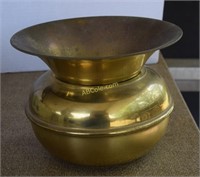3 Footed Fostoria Bowl, Brass Spitoon, Early