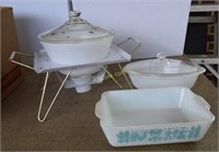 Fondue Dish, Pyrex Dishes, Various Sets of