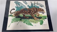 Jaguar print by Gene Gray 20” x 16”