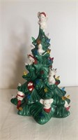 Ceramic light-up mice Christmas tree