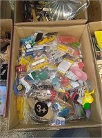 box of assorted toys