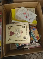 Box of cookbooks