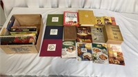 Box lot of cookbooks