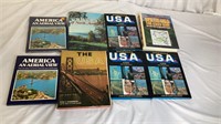 Box lot of USA books