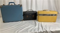 Vintage boxes & brief case
