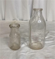 Vintage milk jars