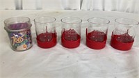 4 Maker’s Mark glasses with Camel cup